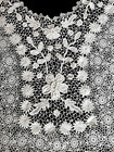 Antique Holland Lace Collar Hand Knitted Made White Elegance Museum Quality Rare