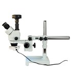Omax 3 5x-90x 5mp Usb3 Digital Zoom Stereo Boom Stand Microscope 8w Ring Light
