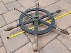 Antique Cast Iron Ship s Wheel  Nautical Maritime