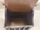 Vintage Wood Recipe Index Card Box Basket Crate Japan Storage Fleur De Lis