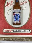 Vintage 1960s Pbr Pabst Blue Ribbon Beer 3d Bottle     good Old-time Flavor     Sign