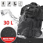 30l Military Black Tactical Backpack Rucksack Camping Hiking Bag Outdoor Travel