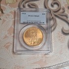 1924  20 Saint-gaudens Double Eagle Gold Pcgs Ms65 Philadelphia 0 9 Fine