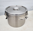 Stainless Steel Airtight Insulated Container With Lid And Locking Clamp