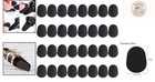 Black Comfortable Mouthpiece Cushions - 32 Adhesive Pads For Sax   Clarinet