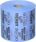 Indiana Ticket Company Blue 50 50 Raffle Tickets   Roll Of 1000