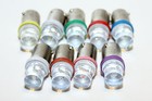  10 Pack  - 6 3 Volt Led Bulb Flat Top 44 47 Base  ba9s  Pinball - Red