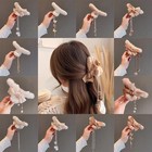 Hair Clip Korean Fashion Ribbon Hairclip Cute Bow Hair Pin Pearl For Women New