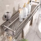 Heavy Duty Bathroom Wall Suction Cup Rack Shower Caddy Shelf Organiser Holder