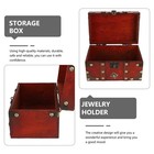Vintage Wooden Treasure Chest With Lock - Handmade Decorative Storage Box