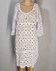 New Sumoswave Women s White  -swim Cover Up - Dress-  Size L