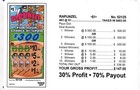 Pull Tab Ticket - Hard Card Tickets - Game- Rapunzel