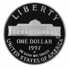 1997 Botanic Proof Commemorative 90  Silver Dollar Us Coin