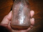 Lexington  Virginia Milk Bottle  Half Pint  Vintage  Raised Embossed Letters 