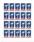 Usps Sheet Of Forever Stamps   retired Designs 