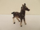 Vintage 1950s 4  Porcelain China Horse Figurine Made In Japan Brown   White