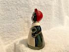 Black Americana Black  White Female Salt Shaker 4  T Ceramic