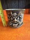 Vintage Studio Art Pottery 3d Funny Ugly Face Stoneware Flower Pot