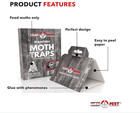 Pantry Moth Traps Safe Glue With Pheromones 8 Pack Effective Adhesive Non Toxic