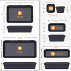  60 Pcs Upgraded  Tool Box Organizer Tray  Toolbox Desk Drawer Organizer  Too   