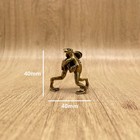 Vintage Funny Brass Frog Couple Figurine Mini Frog Statue  Desk Decor Gift