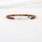 2mm Tiny Tiger s Eye Faceted Round Gemstone Beads Handmade Dainty Bracelets 6-8 