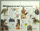 1978 Qantas Airline Print Ad 4-page Koala 100 Things To See And Do In Australia