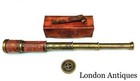 Vintage Brass Telescope Antique 16 Inch Hand Extending Naval Victorian Pirate