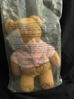 2001 Avon Breast Cancer Crusade Teddy Bear   Beige Bear  Pink Heart Emb Tee  New