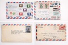 Worldwide Airmail Covers Mixed Lot Canada Usa Uk Europe Postal History