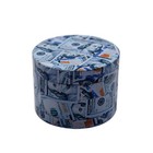 1 6  Rustic  100 Pattern Herb Metal Grinder 4-layer  Tobacco Spice Crusher Gift