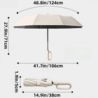 1pc 20-rib Automatic Folding Umbrella Men Women Strong Windproof Sun Rain - New