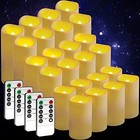 24 Pack Flameless Candles Battery Operated Waterproof Led Candles  d 2 2  X 