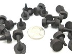 3 16  Hole Ridged Push-in Rubber Bumper 7 16  Od X 3 16  H Auto 15pack