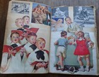 1940 s Scrapbook Children   Babies Magazine Clippings  Boys   Girls  Color  B w