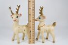Vtg Mcm Rubber Plastic Reindeer Deer Christmas Decor Swivel Head Hong Kong Bell
