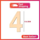 15 Inch Large Wooden Numbers 4  Blank Wood Number 4  Big Unfinished Wooden Numbe