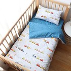 100  Cotton Crib Bedding Set For Toddler Boys Girls 3pcs Include Duvet Car