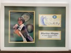 Framed Tennis Photo Of Martina Hingas With Signed 1974first Day Issue Postcard  