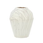 12  Faux Marble White Ceramic Vase