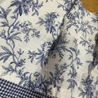 American Living Valance Floral Plaid Blue Ralph Lauren 47x28    Layered Toile