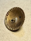 Gorgeous Very Large High Domed Antique Champleve Enameled Button 