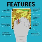 Scratch Off World Travel Map Poster 27 X 16 Inch - Large Frame Ready Travel T   