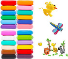 24 Pcs Colors Air Dry Clay  Colorful Modeling Clay Air Dry Ultra Light Moldin   