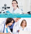 Lab Coat For Men women doctor Costume For Adults white Long Sleeve Unisex Scienc