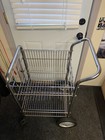 Vintage Metal Serving Rolling Patio Tea Bar Drink Dining Flower Portable Cart
