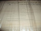 Antique 1855 Large Post Office Department Document Signed By Pm Penobscot Maine