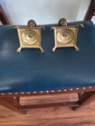 Pair Baldwin Brass Vintage Solid Brass Candlesticks Marked Eb 5-1 2 