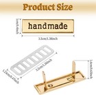 Gold Engraved Metal Charm Labels For Women s Handbag  Set Of 10