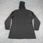 Ll Bean Jacket Womens Xl Black Sweater Fleece Mountain Parka Hoodie Full Zip